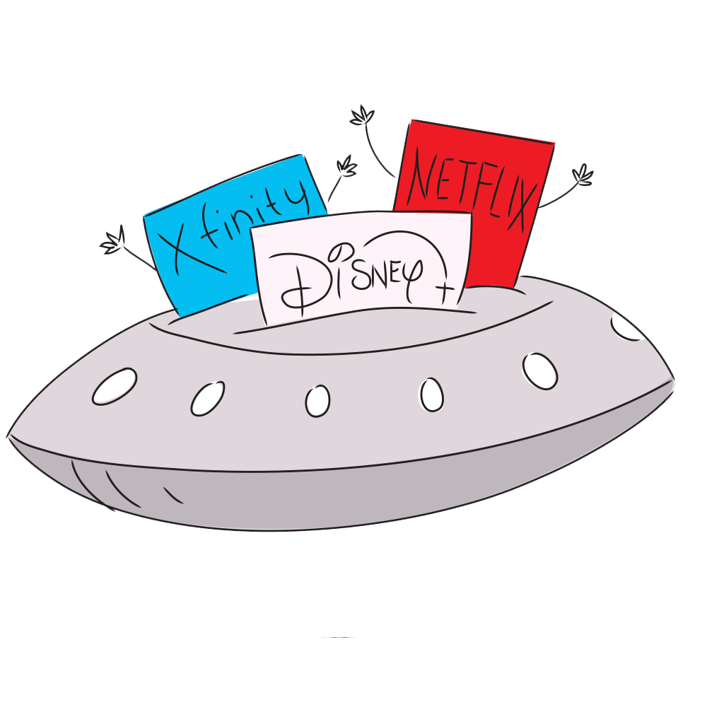 Book spaceship artwork